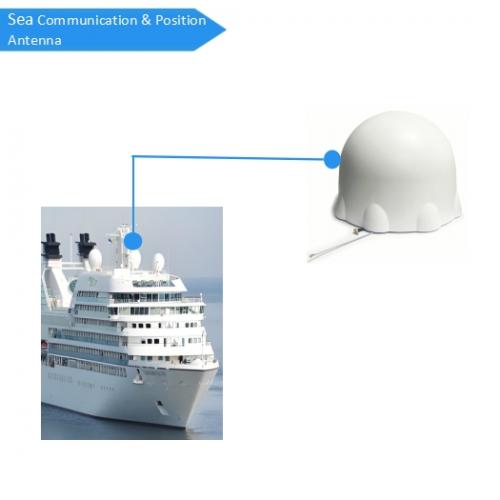 Single-system dual-frequency shipborne antenna