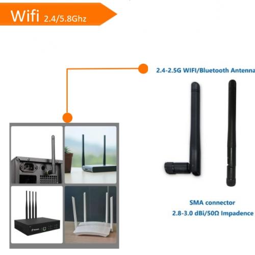 Wifi antenna 2.4G Rubber Wlan antenna Router Antenna OEM/ODM