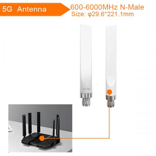 6DBI 600-6000Mhz 5G Antenna Outdoor OMNI Antenna with N-Male Connector